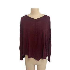 Rock & Republic Womens Burgundy Long Sleeve Top XL